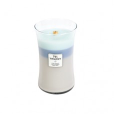 Large Hourglass Trilogy Candle Woven Comforts WoodWick Large Hourglass Trilogy Candle Woven Comforts WoodWick